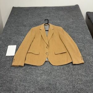 Vintage Corbin Ltd Blazer Mens 38 Tan Wool Two Button Made in USA Classic